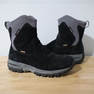 MERRELL | Black Suede Tundra Winter Snow Boots Size 7